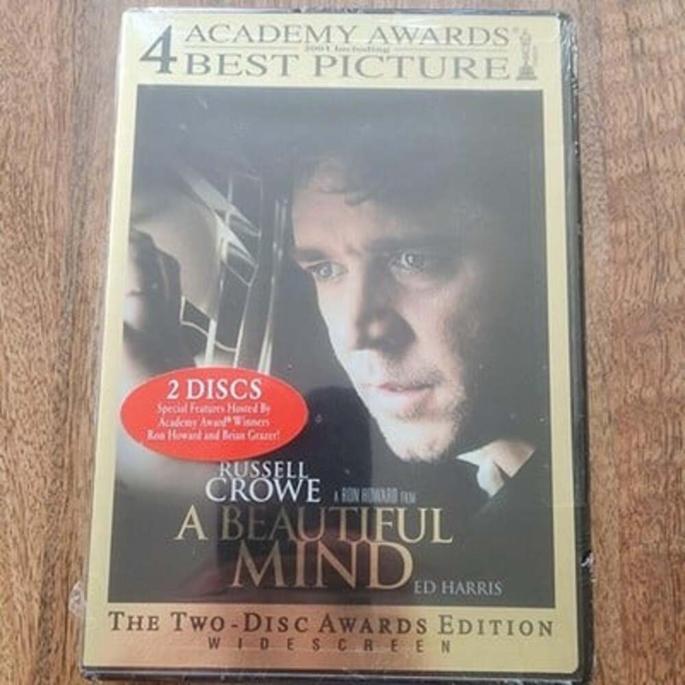 A Beautiful Mind 2-Disc DVD Set Widescreen New Sealed Russell Crowe Ed Harris